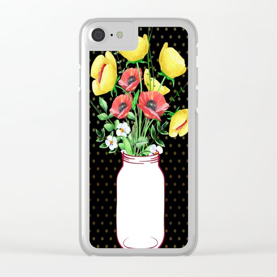 Mason Jar #3 Clear iPhone Case