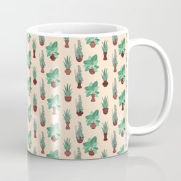House Plant Pattern (Beige) Mug