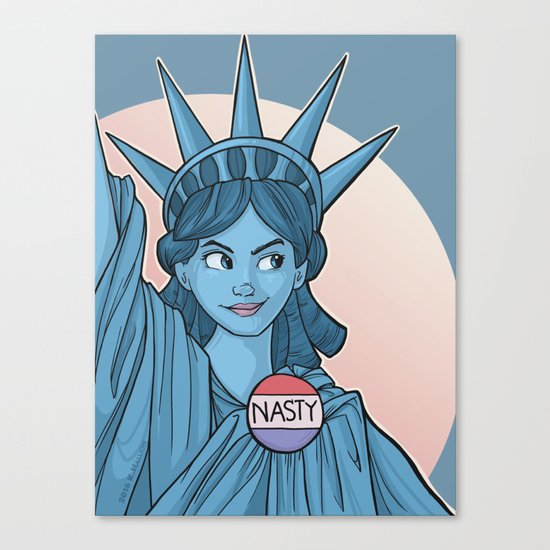 Nasty Lady Liberty Canvas Print