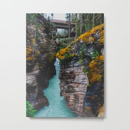 Athabasca Falls | Jasper, Alberta | Landscape Photography Metal Print | Falls, River, Peyto, Glacier, Rockymountains, Moody, Alberta, Edmonton, Canada, Jasper 