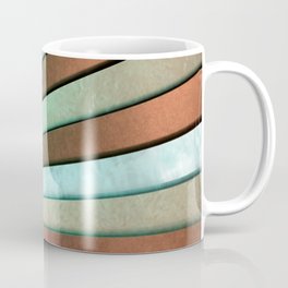 Chromatic Fan - Copper, Red and Turquoise Coffee Mug