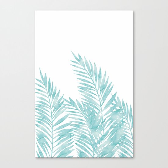 Palm Leaves Island Paradise Canvas Print