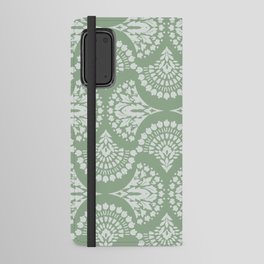 Sage Green Ornate Boho Android Wallet Case