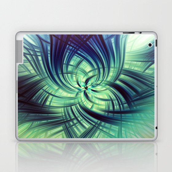 blue abstract Laptop & iPad Skin