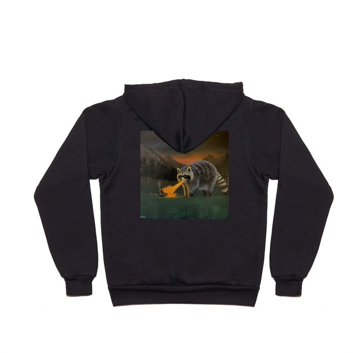 Fire Breathing Raccoon Hoody