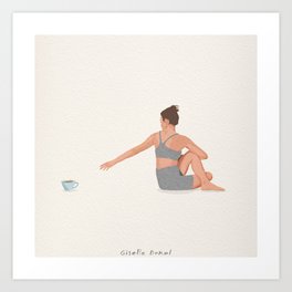 Coffee & Yoga Art Print