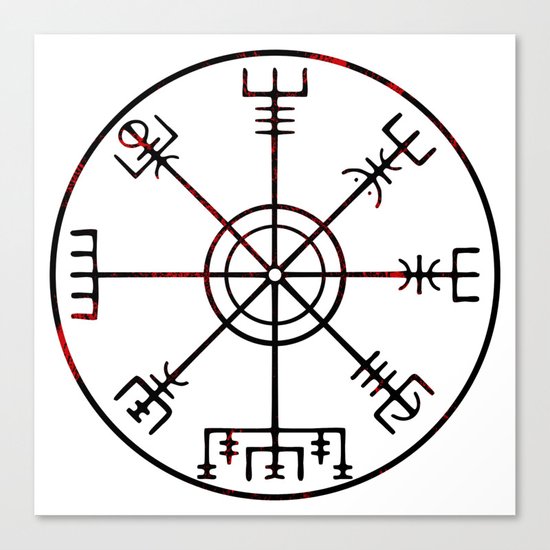 Vegvísir Canvas Print