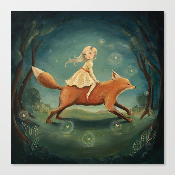 Fox Girl by Emily Winfield Martin Leinwanddruck Fox Girl by Emily Winfield Martin Leinwanddruck