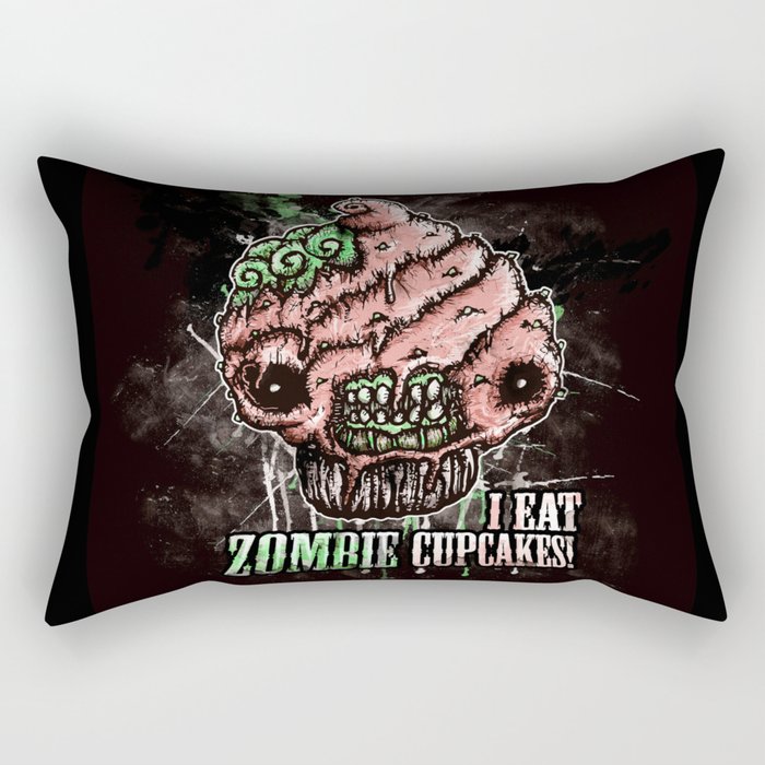 I Eat Zombie Cupcakes! Rectangular Pillow
