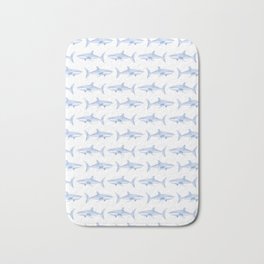Blue Shark Pattern Bath Mat