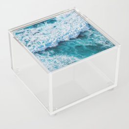 Turquoise Blue Ocean Waves Acrylic Box