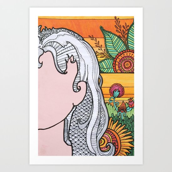 Disco Sunrise Art Print