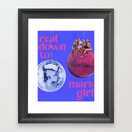 Down to Mars Framed Art Print