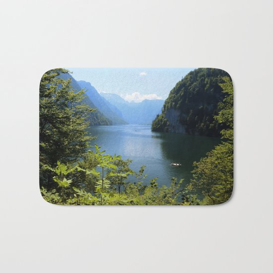 Germany, Malerblick, Koenigssee Lake II Bath Mat