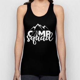 Camp Squad Cool Adventure Quote Campers Unisex Tank Top