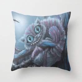 Cheshire Cat Throw Pillow