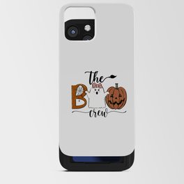 Halloween funny cute ghost girl pumpkin iPhone Card Case
