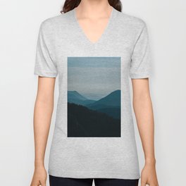 Hills in Oregon V Neck T Shirt
