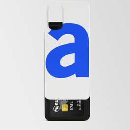 letter A (Blue & White) Android Card Case