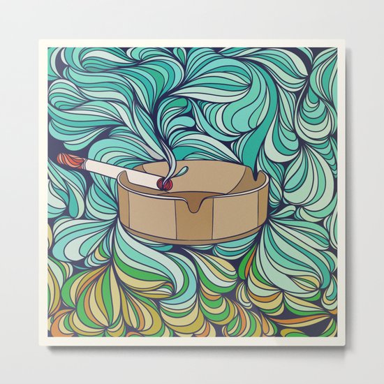 Weird Ashes Metal Print