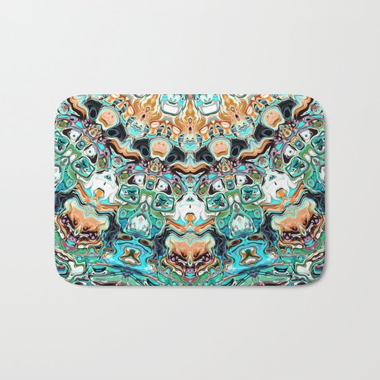 Abstract Colorful Pattern Bath Mat