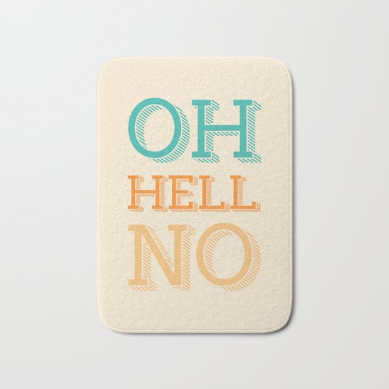 Hell No Bath Mat