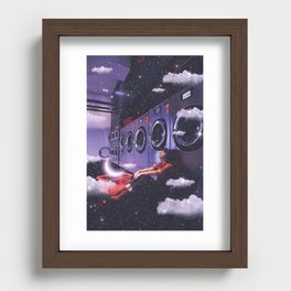 Cloudy Laundry Escape Recessed Framed Print