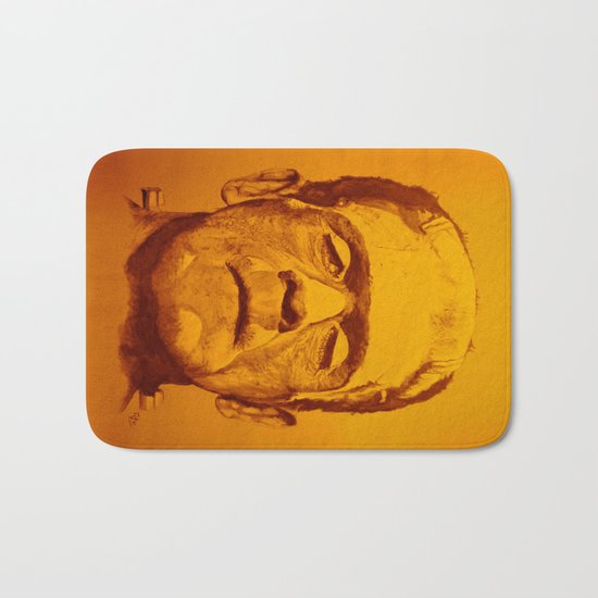 The creature - orange Bath Mat