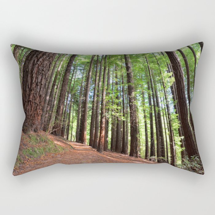 Sequoias in Cabezon de la Sal, Spain. Rectangular Pillow