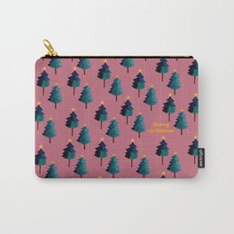 Pink Christmas Tree Forest  Carry-All Pouch