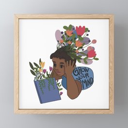 Grow Your Mind Framed Mini Art Print
