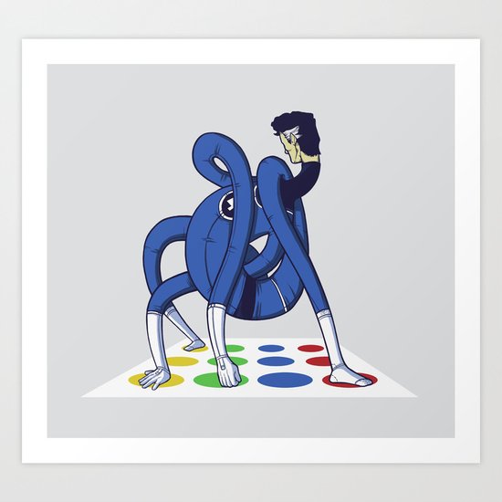 Twister world champion Art Print