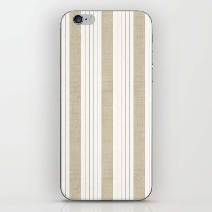 Ticking Stripe in Tan iPhone Skin