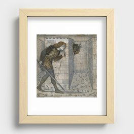 Theseus and the Minotaur in the Labyrinth - Edward Burne-Jones Recessed Framed Print