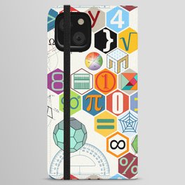 Math in color (white Background) iPhone Wallet Case