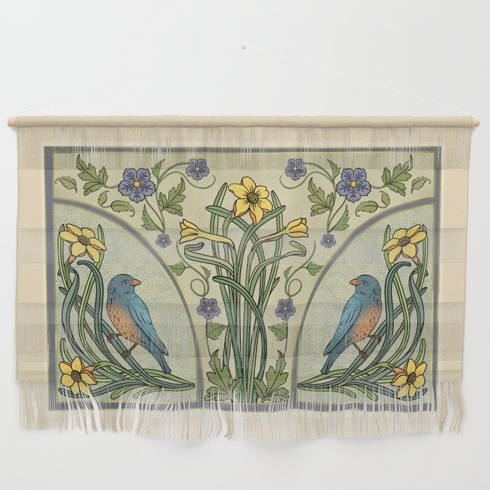 Art nouveau wall hanging clearance