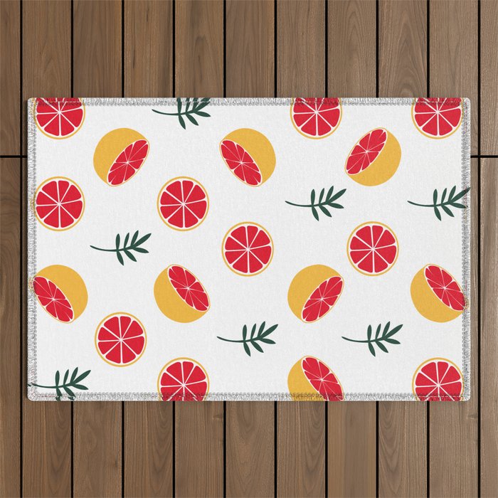 Summer grapefruit Outdoor Rug