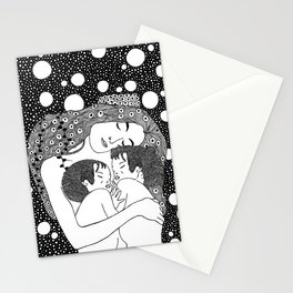 Gustav Klimt - Motherhood (mother and two sons) Stationery Card