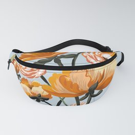 California poppies, Spring flowers warm colors, Fanny Pack