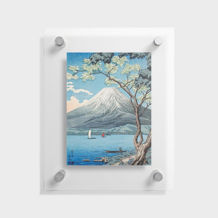 Mont Fuji from lake Yamanaka by Hiroaki Takahashi Floating Acrylic Print