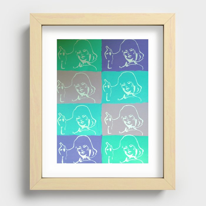 Yes? Inverted Recessed Framed Print