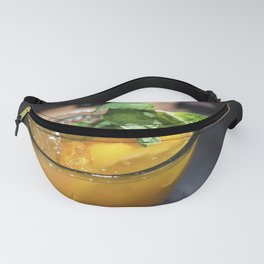 Orange juice decorated with mint Fanny Pack