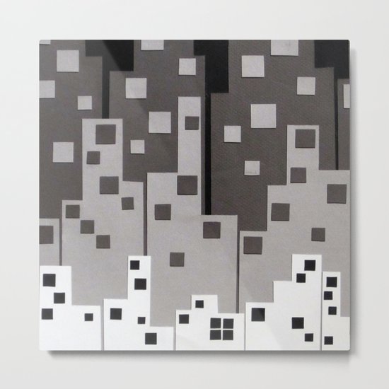 City at Night Metal Print