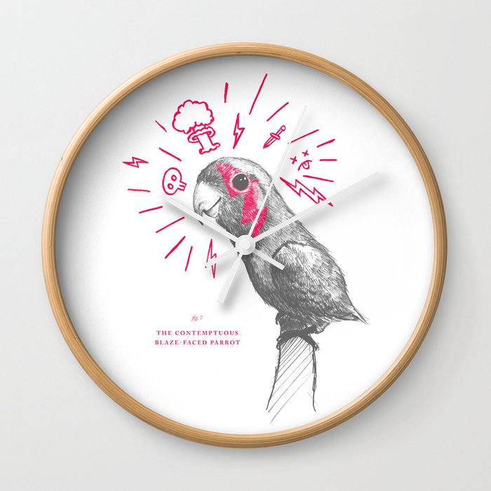 Contemptuous parrot Wall Clock