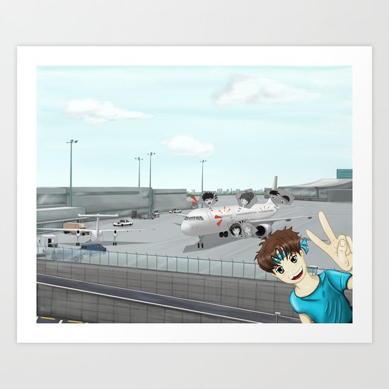 School Trip Art Print