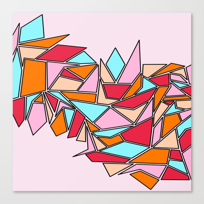 Geometric Jungle Canvas Print