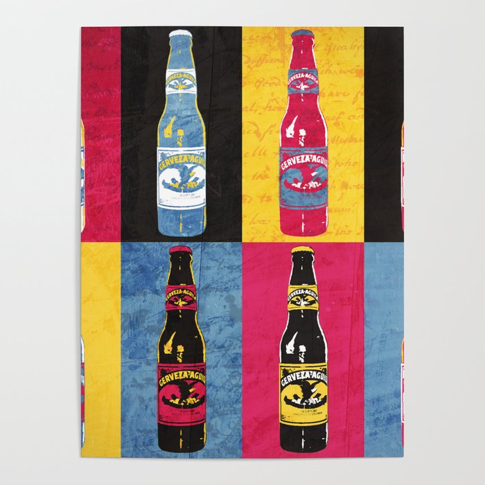 Cerveza Águila Pop Art Poster by Realismagico | Society6