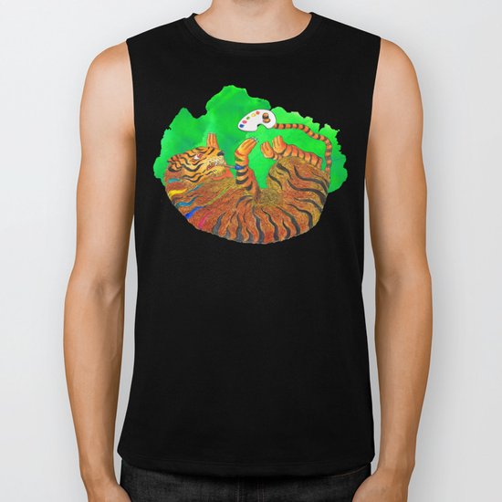Artist Tiger Biker Tank