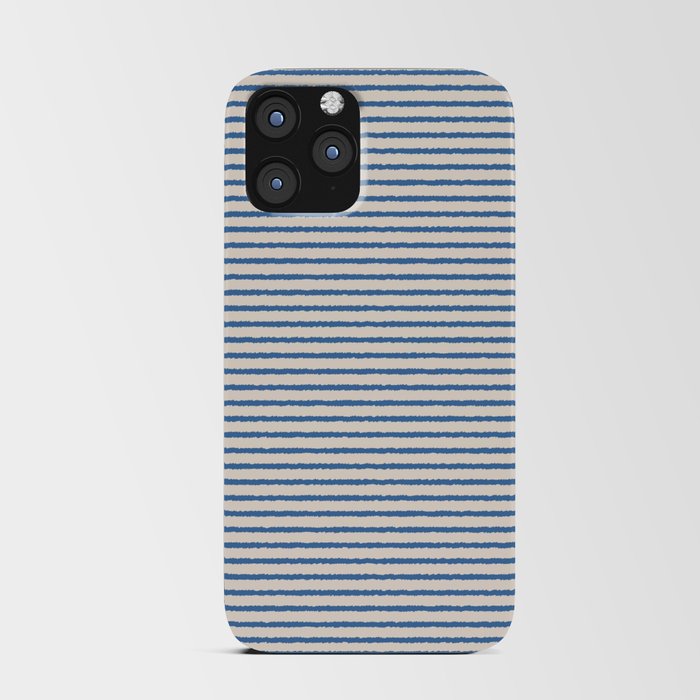 Texture - Sea Blue Stripes iPhone Card Case