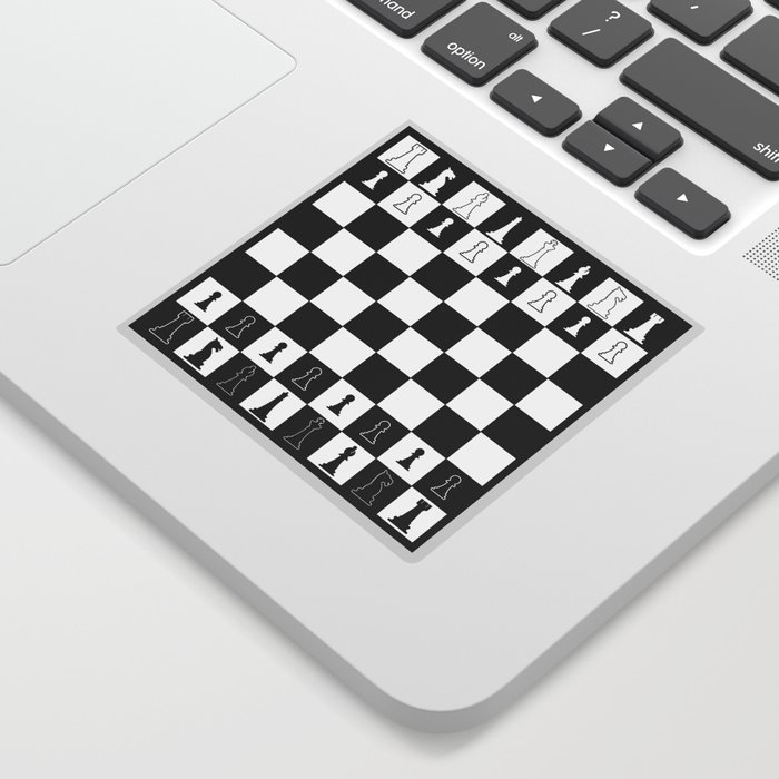 Chess Board Layout Sticker